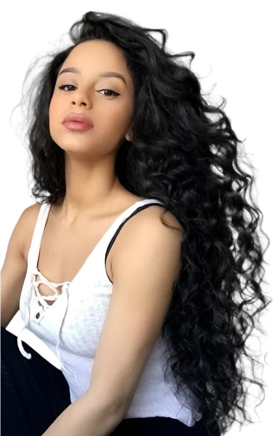 Deep Wave Tape in Extensions 100% Human Hair Deep Curly Tape on Hair Extensions Skin Weft Remy Natural Hair Extensions #1B